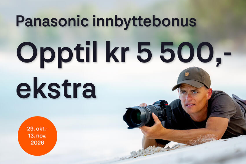 Opptil kr 5 500,- ekstra for ditt gamle kamera